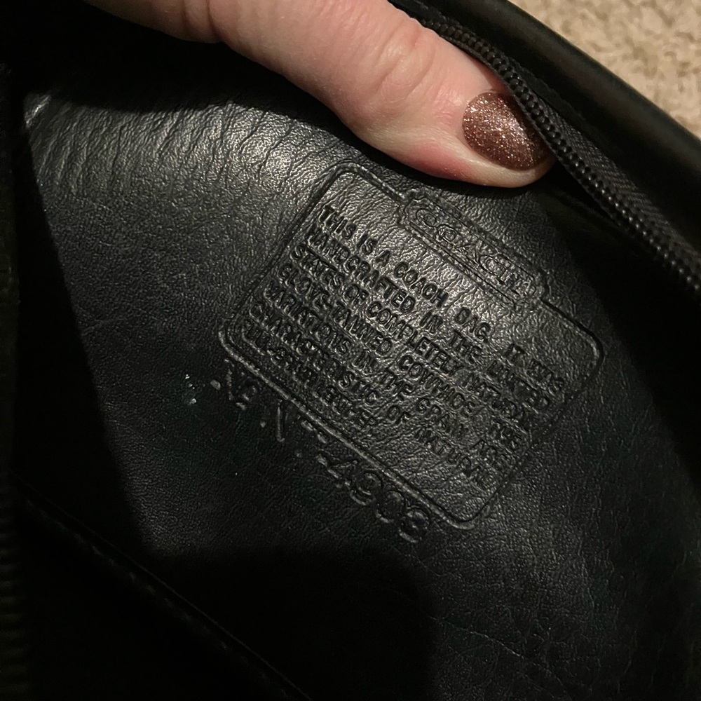 Coach Black Leather Shoulder Bag - Picture 9 of 9